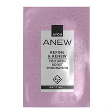 Load image into Gallery viewer, Avon Anew Refine & Renew Collagen Boost Foundation Sample Sachet - 2ml
