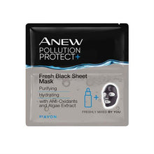 Load image into Gallery viewer, Avon Anew Pollution Protect Fresh Black Sheet Mask