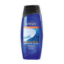 Load image into Gallery viewer, Avon Senses Awakening Infinite Blue Bergamot & Cardamon Shower Gel For Men - 250ml