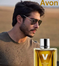Load image into Gallery viewer, Avon V for Victory Gold Eau de Toilette - 75ml