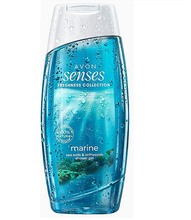 Load image into Gallery viewer, Avon Senses Freshness Collection Marine Peppermint & Sea Salt & Driftwoods Shower Gel - 250ml