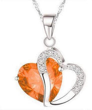 Load image into Gallery viewer, Luxury Heart Pendant Crystal Necklace