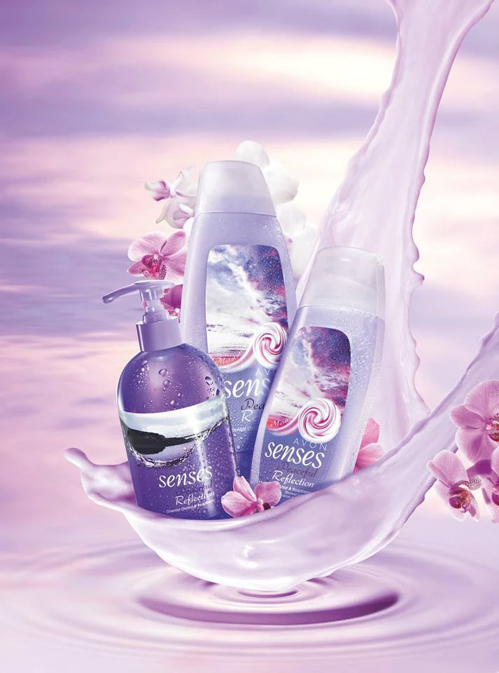 Avon Senses Peaceful Reflection Oriental Orchid & Raspberry Shower