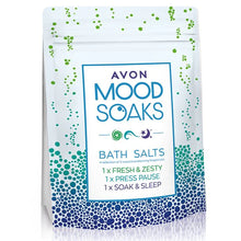 Load image into Gallery viewer, Avon Mood Soaks Bath Salts - 3x 80g