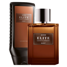 Load image into Gallery viewer, Avon Elite Gentleman Quest Set Eau de Toilette + Hair &amp; Body Wash
