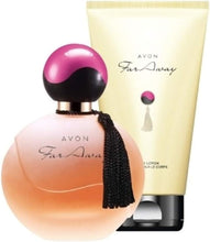 Load image into Gallery viewer, Avon Far Away for her Eau de Parfum &amp; Body Lotion Set
