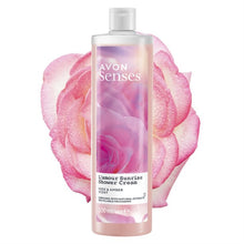 Load image into Gallery viewer, Avon Senses L&#39;Amour Sunrise Rose &amp; Amber Shower Cream - 500ml
