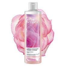 Load image into Gallery viewer, Avon Senses L&#39;Amour Sunrise Rose &amp; Amber Shower Cream - 250ml
