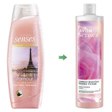 Load image into Gallery viewer, Avon Senses L&#39;Amour Sunrise Rose &amp; Amber Shower Cream - 500ml
