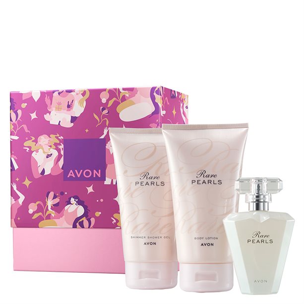 Avon Rare Pearls Perfume Gift Set / Box