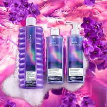 Load image into Gallery viewer, Avon Senses Dancing Skies Shower Cream: Cosmic Violet &amp; Amber Moonstone - 250ml
