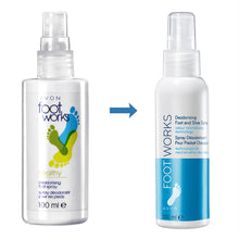 Load image into Gallery viewer, Avon Foot Works Deodorising Foot Spray - 100ml
