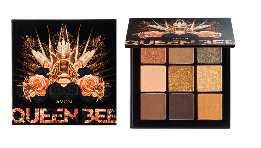 Avon Wonderland Eyeshadow Palette - Queen Bee - Look Golden Queen