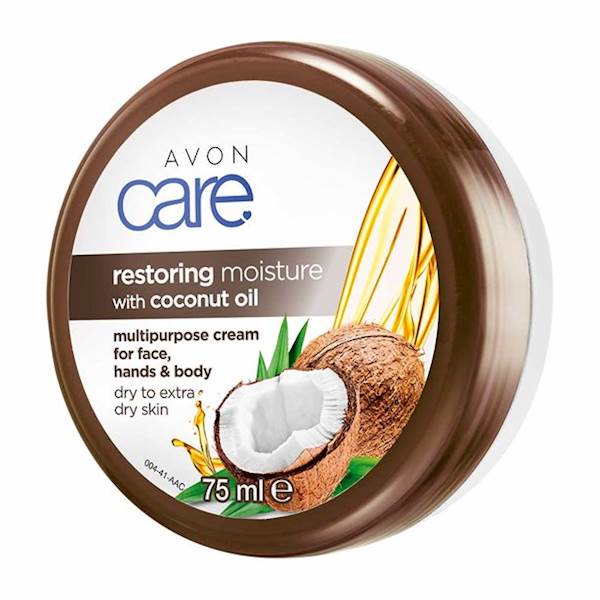 Avon Care Coconut Oil Multipurpose Cream for Face, Hands & Body - 75ml