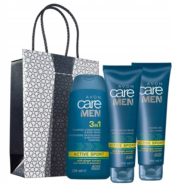 Avon Care Men Active Sport Shower & Shave Set