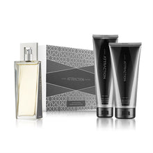 Load image into Gallery viewer, Avon Attraction for Him EDT &amp; Aftershave &amp; Hair&amp;Body Wash Gift Set / Box
