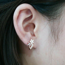 Load image into Gallery viewer, Silver Earrings &quot;Cherry Flower&quot;
