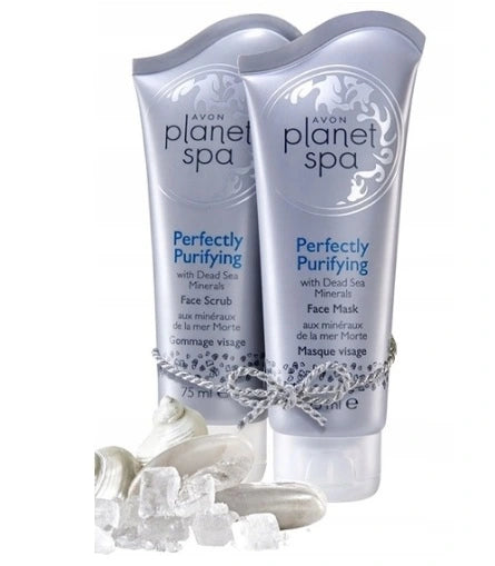 Avon Planet Spa Perfectly Purifying with Dead Sea Minerals Face Mask & Scrub Set