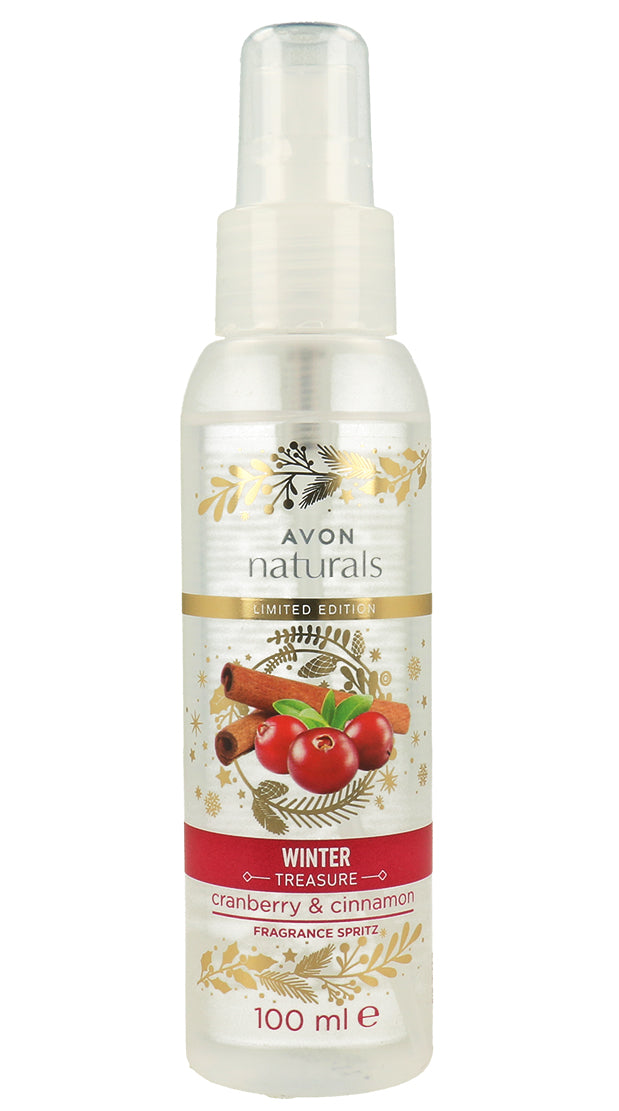 Avon Naturals Winter Treasure Cranberry Cinnamon Body Mist 100ml