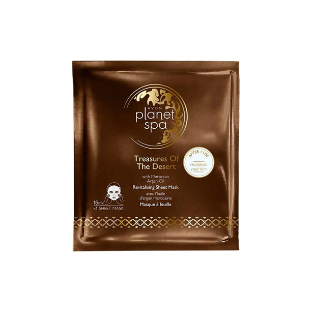 Avon Planet Spa Treasures Of The Desert Revitalising Sheet Mask