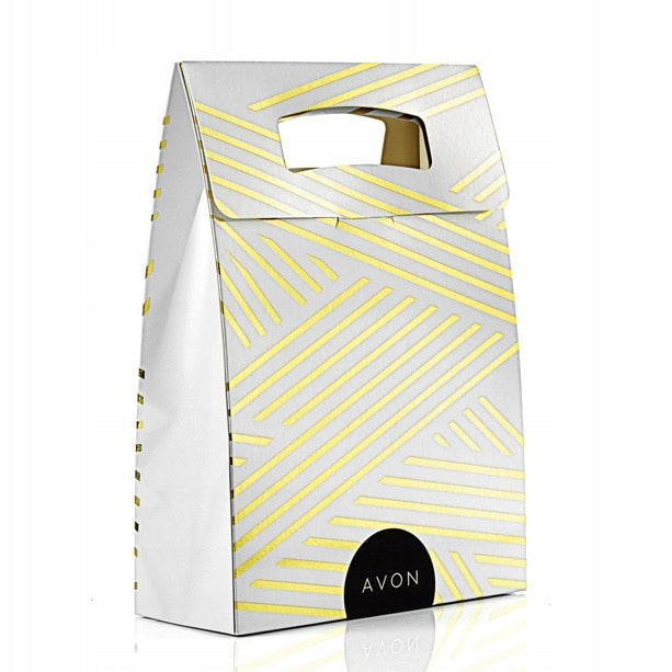 Avon White & Gold Gift Bag