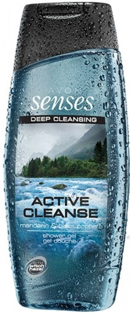 Avon Senses Active Cleanse Mandarin & Black Pepper Shower Gel For Men - 250ml