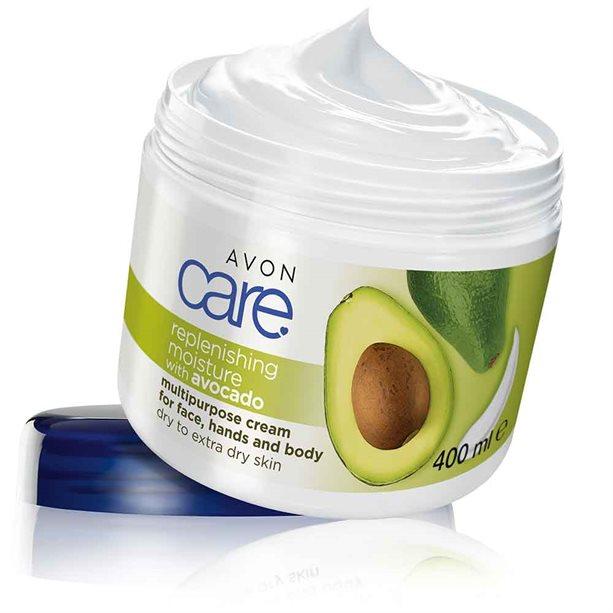Avon Care Avocado Oil Multipurpose Cream for Face, Hands & Body - 400ml