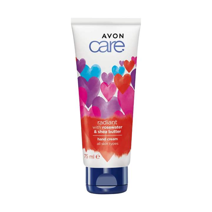 Avon Care Radiant with Rose Water & Shea Butter Hand Cream - 75ml
