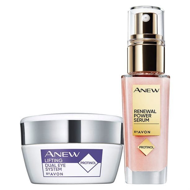 Avon Anew Reneval Protinol Power Serum & Lifting Dual Eye System Set