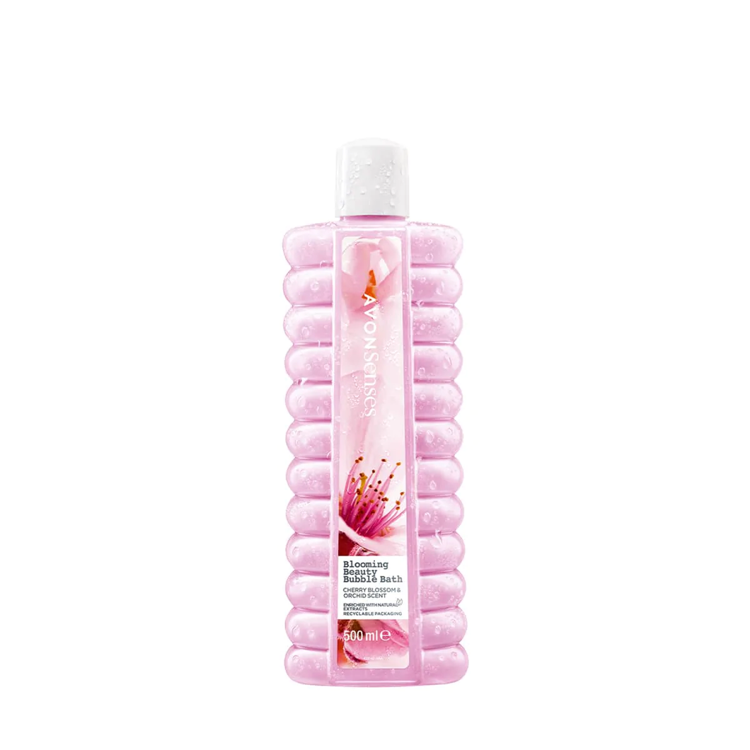 Avon Senses Blooming Beauty Cherry Blossom & Orchid Bubble Bath - 500ml