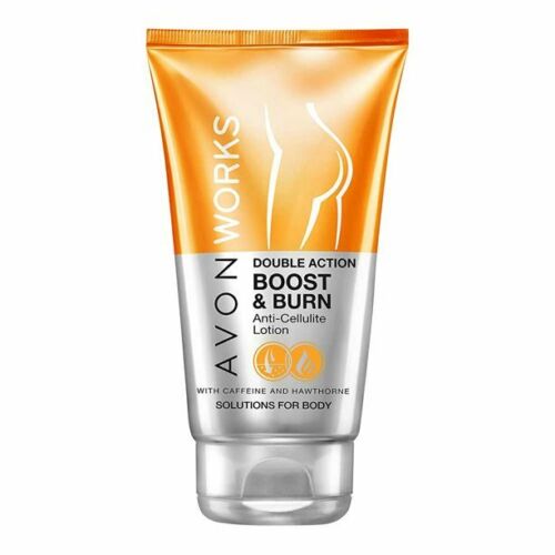 AVON Works Double Action Boost & Burn Anti-Cellulite Lotion with Caffeine & Hawthorne - 150ml