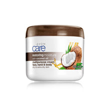 Load image into Gallery viewer, Avon Care Coconut Oil Multipurpose Cream for Face, Hands &amp; Body - 400ml
