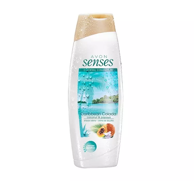 Avon Senses Caribbean Colada Coconut & Papaya Shower Crème - 500ml