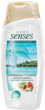 Load image into Gallery viewer, Avon Senses Caribbean Colada Coconut &amp; Papaya Shower Crème - 250ml
