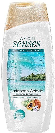 Avon Senses Caribbean Colada Coconut & Papaya Shower Crème - 250ml