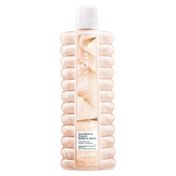 Avon Senses Cashmere Touch Bubble Bath Magnolia & Vanilla - 500ml
