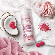 Load image into Gallery viewer, Avon Senses Moon Milk Collection Irresistible Coconut Milk &amp; Raspberry Rich Shower Crème
