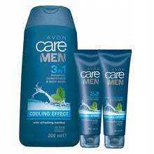 Load image into Gallery viewer, Avon Care Men Cooling Effect Shower &amp; Shave Set
