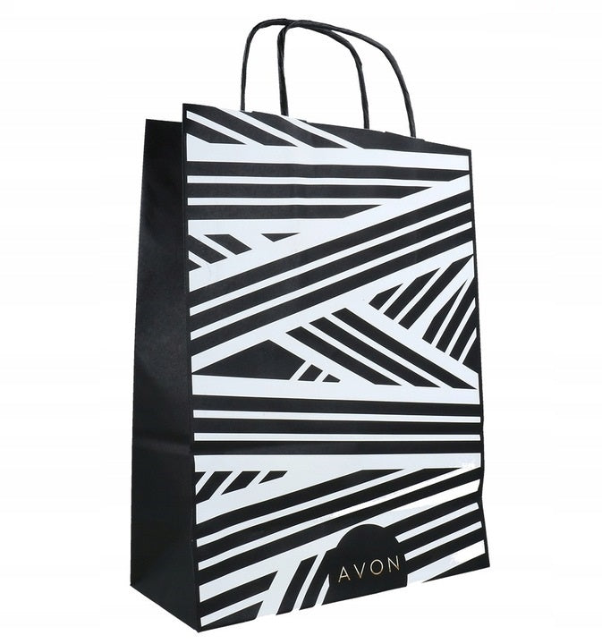 Avon Black & White Gift Bag