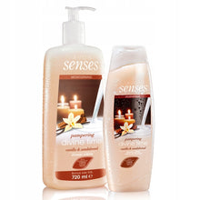 Load image into Gallery viewer, Avon Senses Pampering Divine Time Vanilla &amp; Sandalwood Shower Crème XXL - 250ml
