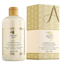 Load image into Gallery viewer, Avon Planet Spa Caribbean Escape with Crushed Pearls &amp; Sea Algae Luxurious Bath Elixir - 400ml
