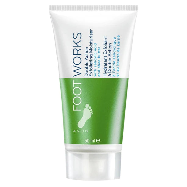 Avon Foot Works Double Action Exfoliating Moisturiser - 50ml