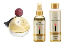 Load image into Gallery viewer, Avon Far Away Eau De Parfum &amp; Body Silk &amp; Body Mist Set
