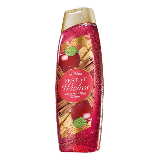 Avon Senses Festive Wishes Winter Apple Cheer Shower Gel - 500ml (Limited Edition)