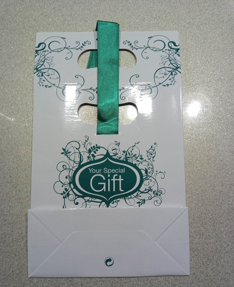 Avon White & Green Gift Bag