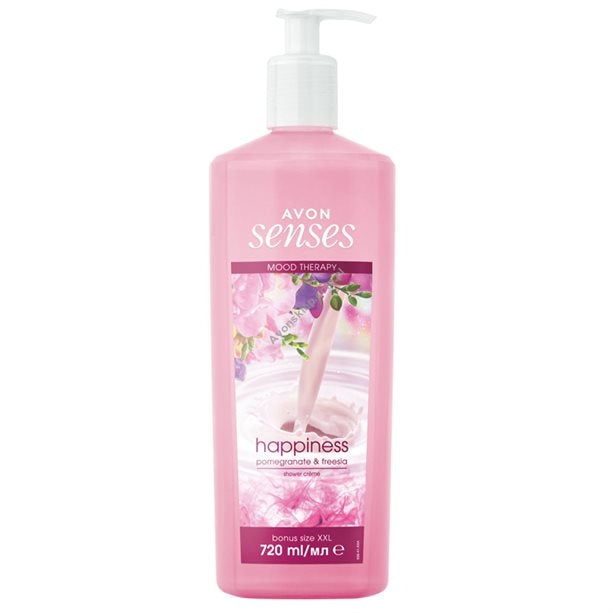 Avon Senses Happiness Pomegranate & Freesia Shower Crème XXL - 720ml