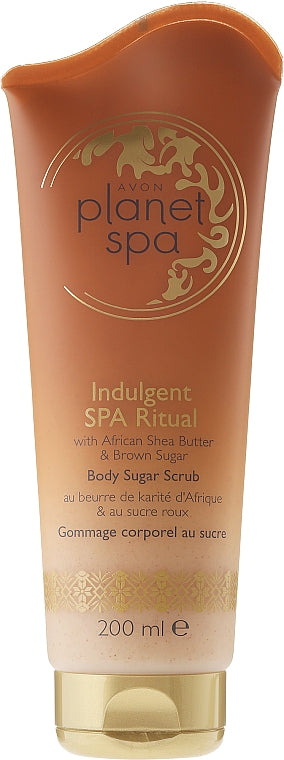 Avon Planet Spa Indulgent Spa Ritual with African Shea Butter & Brown Sugar Body Sugar Scrub - 200ml