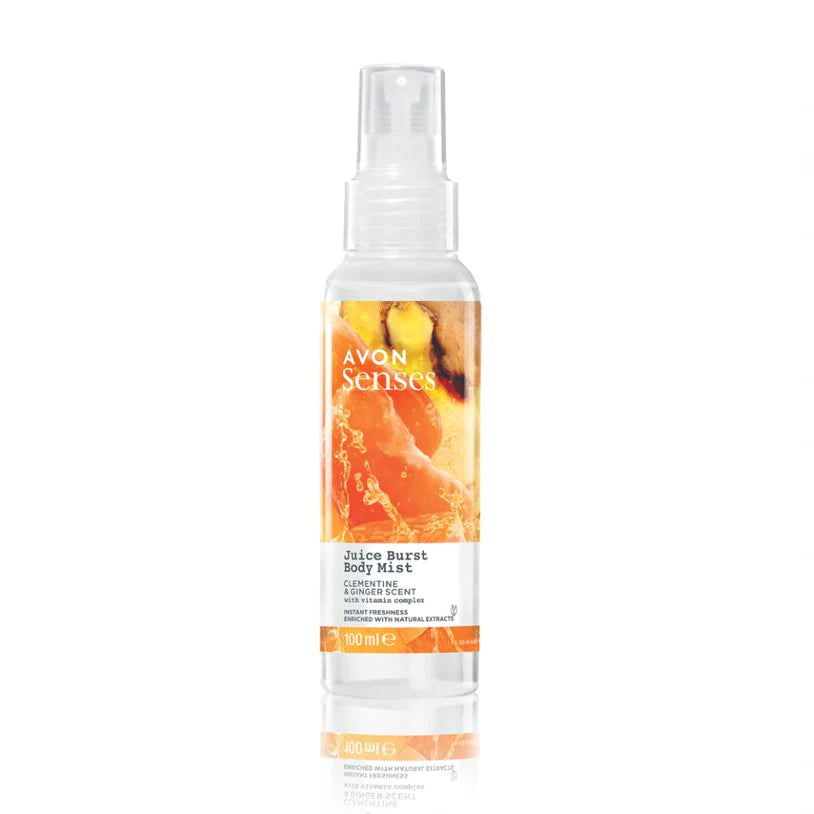 Avon Naturals Senses Juice Burst Clementine & Ginger Body Mist - 100ml