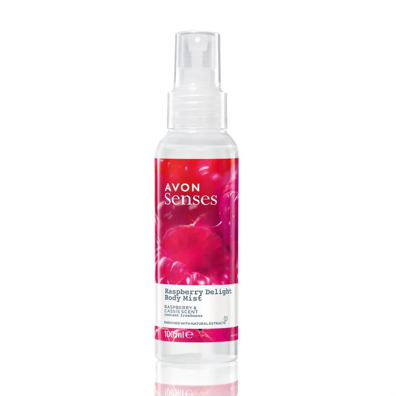 Avon Naturals Senses Raspberry Delight & Cassis Body Mist - 100ml