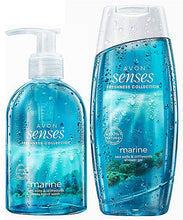 Load image into Gallery viewer, Avon Senses Freshness Collection Marine Peppermint &amp; Sea Salt &amp; Driftwoods Shower Gel - 250ml
